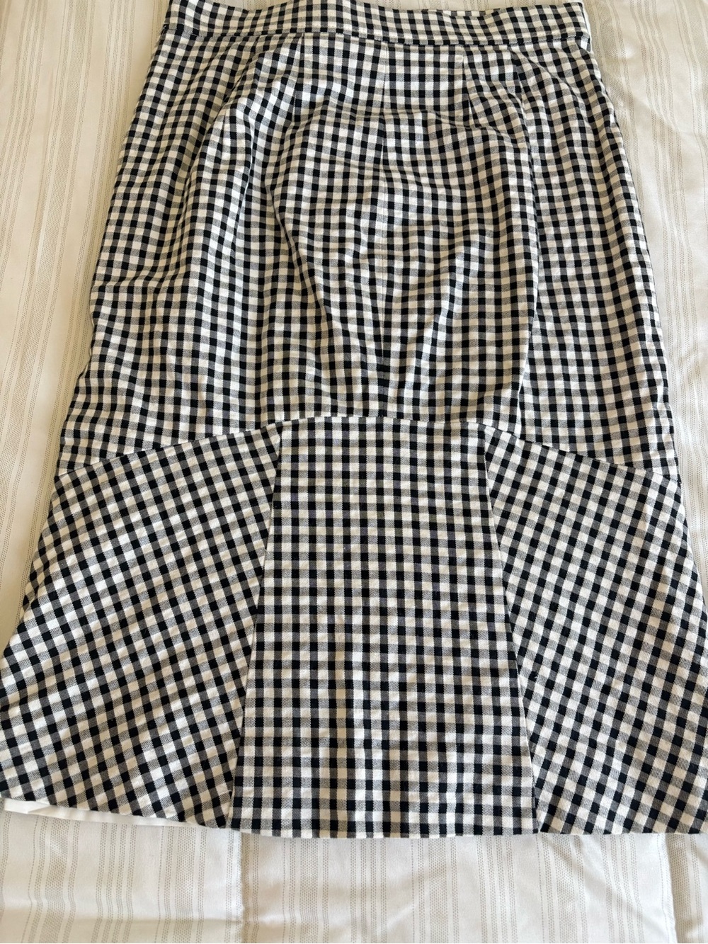J. Crew Black & White Gingham Pencil Skirt - Picture 2 of 4